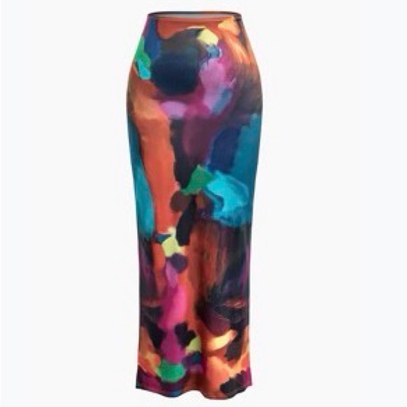 Micas Tie Dye Maxi Skirt